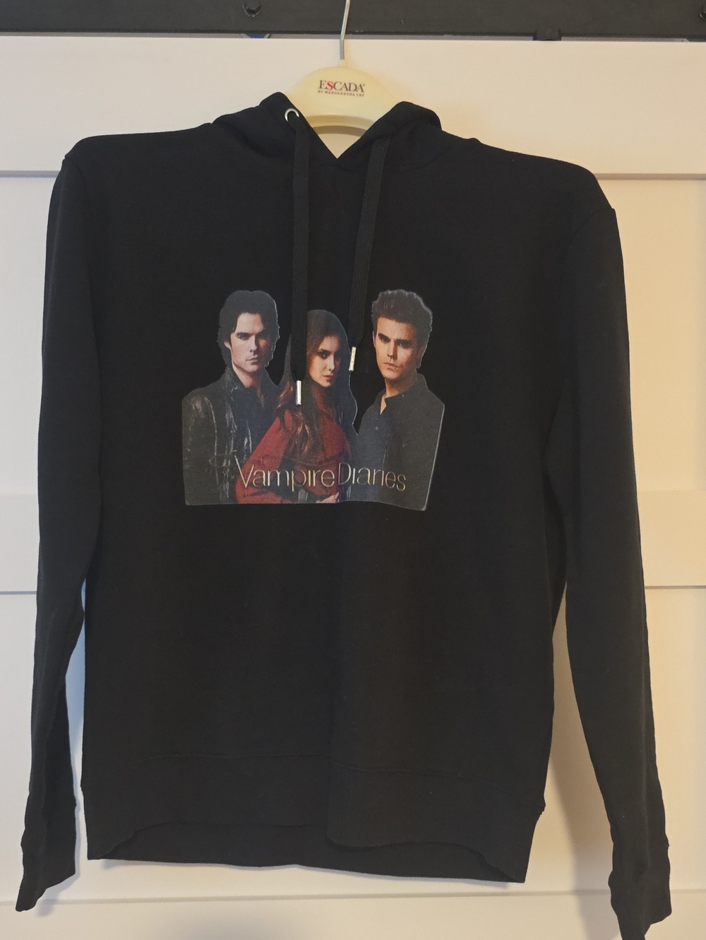 The Vampire Diaries Black Graphic Hoodie